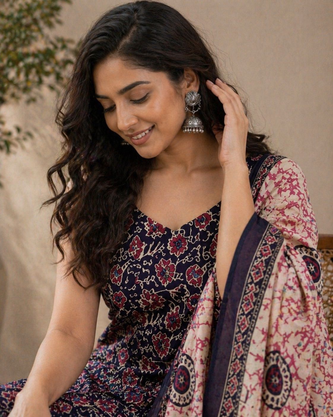 Bagh Print Kurta Set