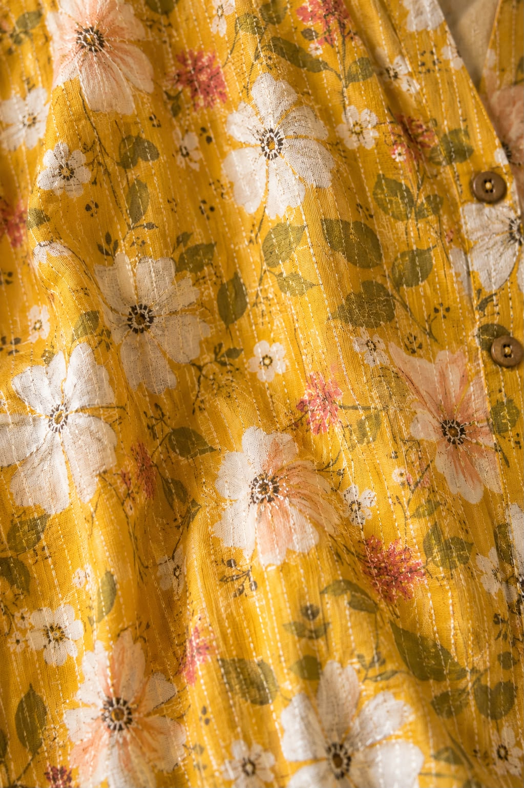 Kantha Bloom Cotton Kurti