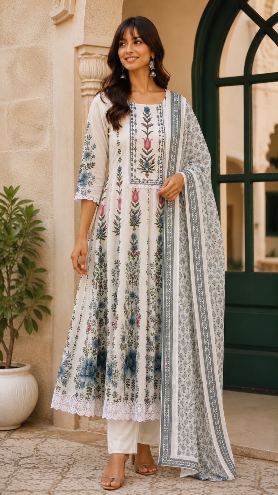 Adaa Anarkali Suit Set