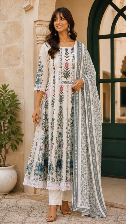 Adaa Anarkali Suit Set