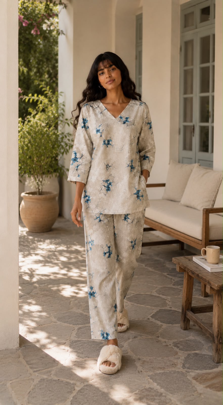 Blossom Cotton Loungewear Set