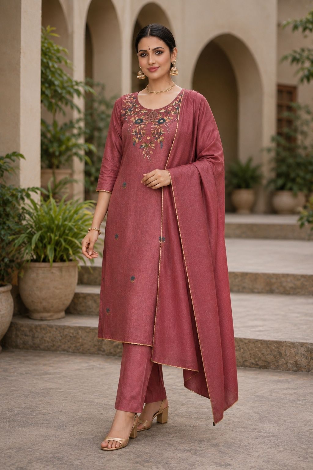 Rustic Rose Suit Set