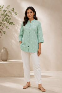 Aqua Mist Top