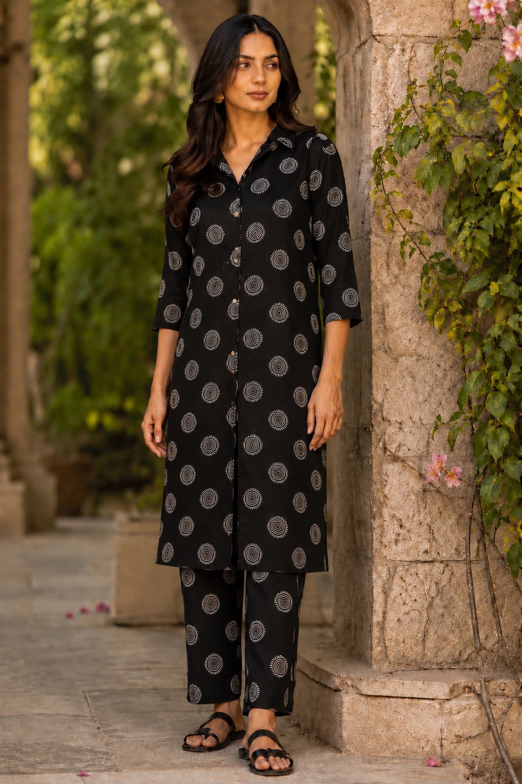 Noir Buta Cotton Co-ord Set