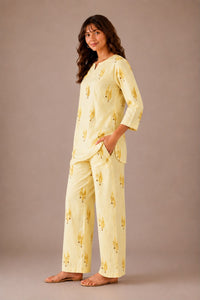Yellow Leaf Cotton Set