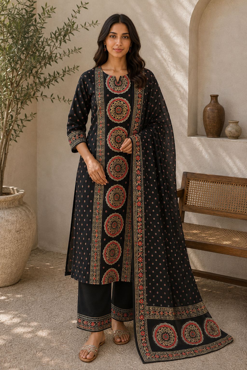 Naqsh Printed Cotton Suit Set