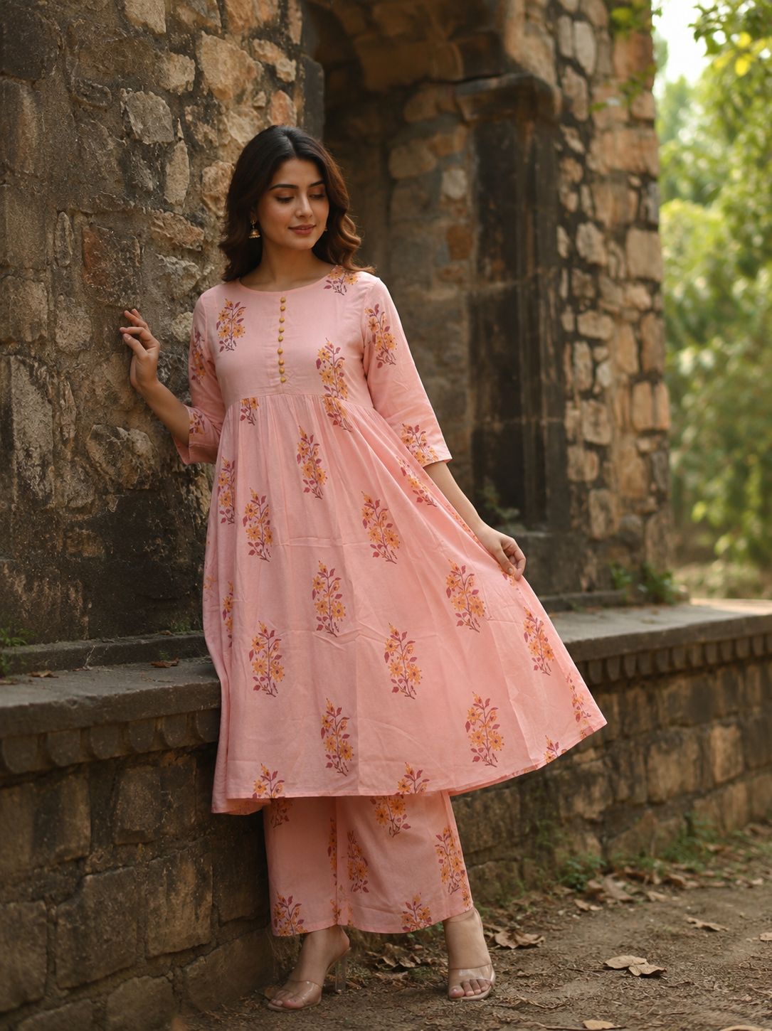Soft Pink Floral Co-ord Set