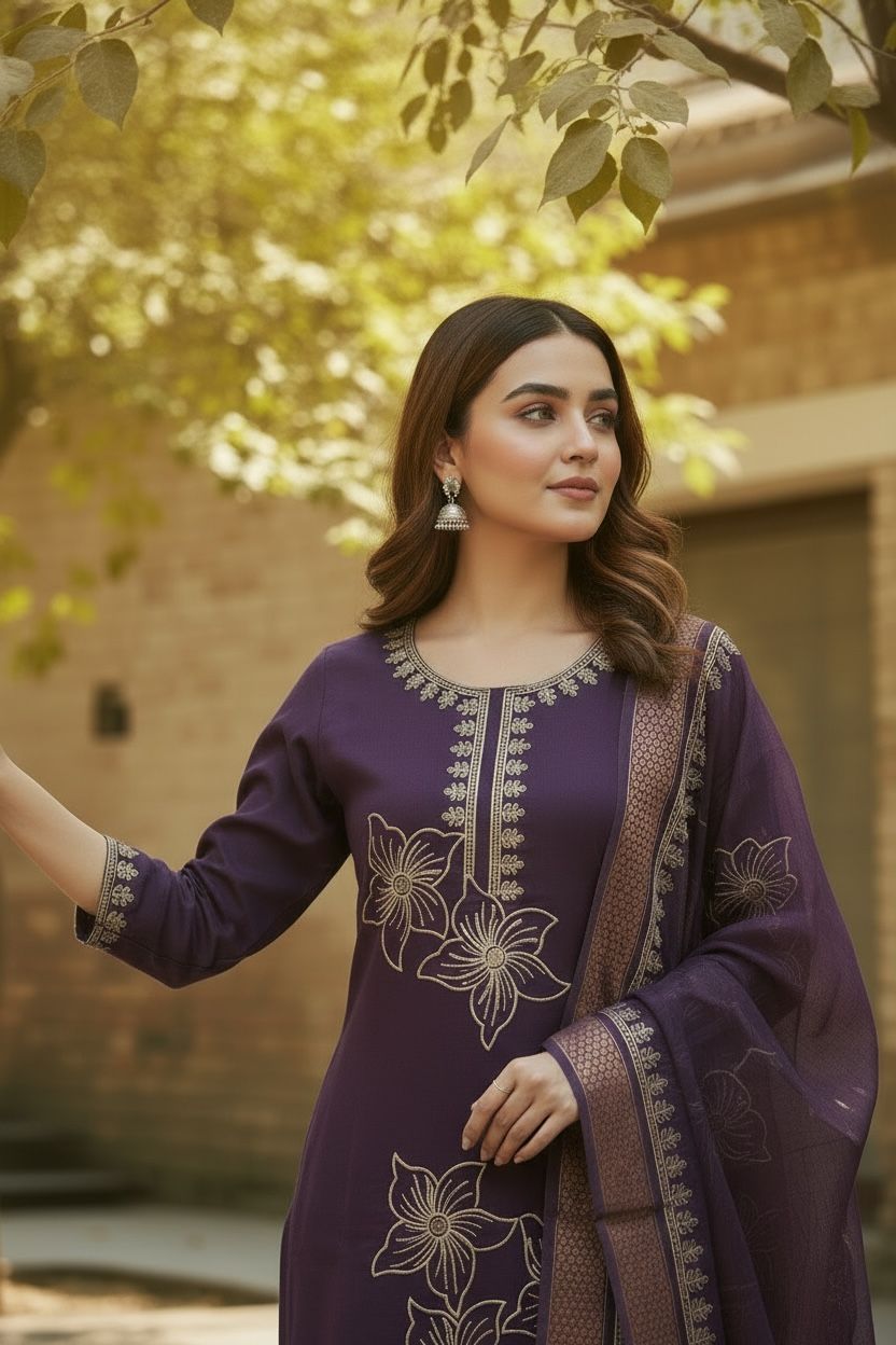 Regal Violet Suit Set