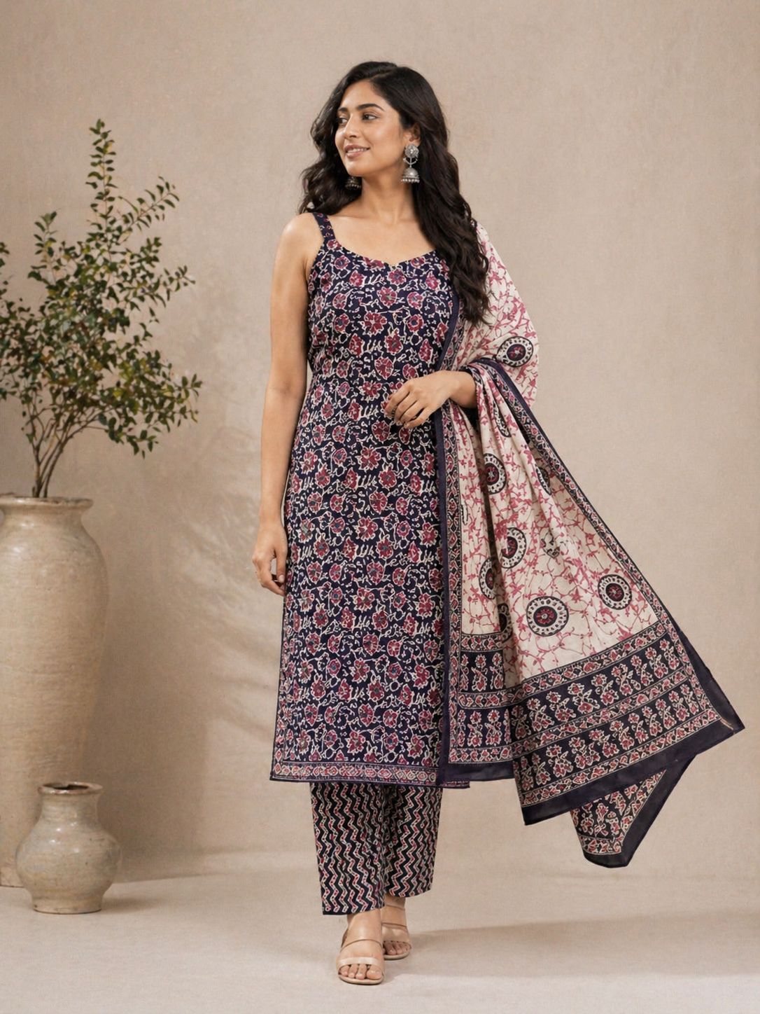 Bagh Print Kurta Set