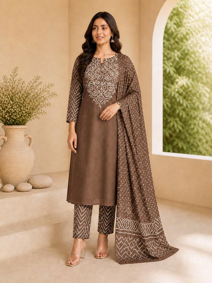 Rangrez Bandhani Suit Set