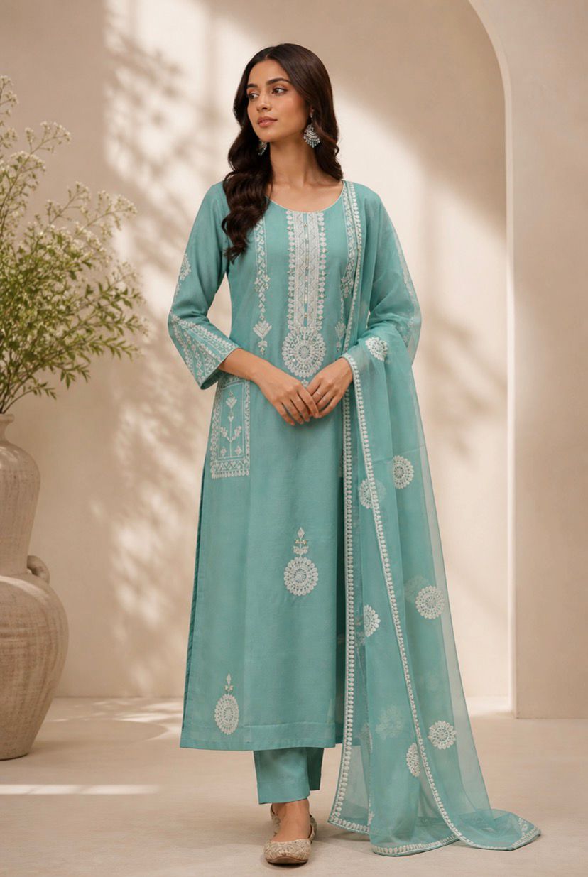 Meher Mint Suit Set