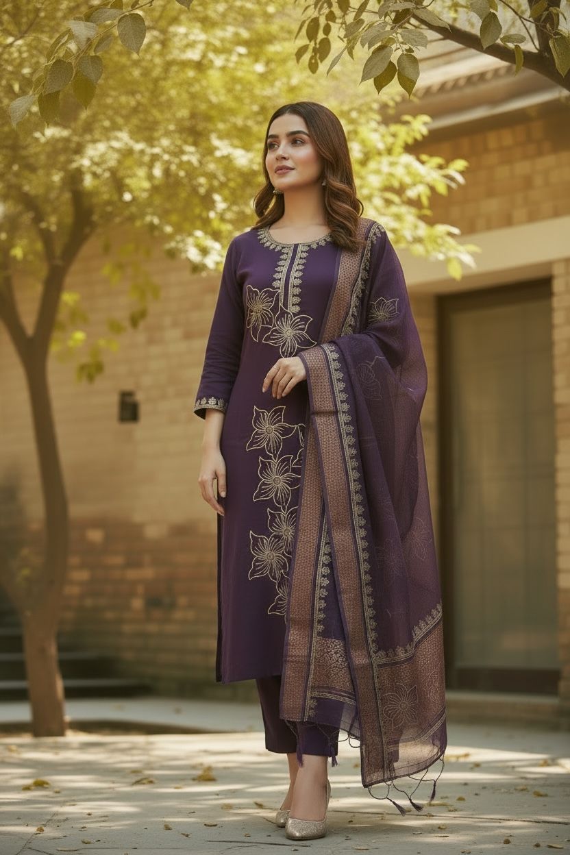 Regal Violet Suit Set