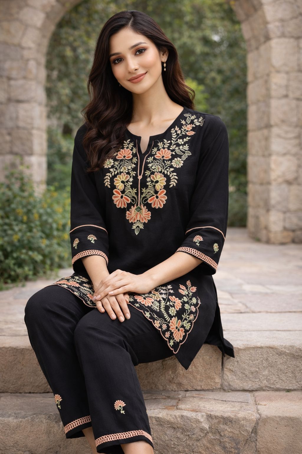 Midnight Bloom Co-ord Set