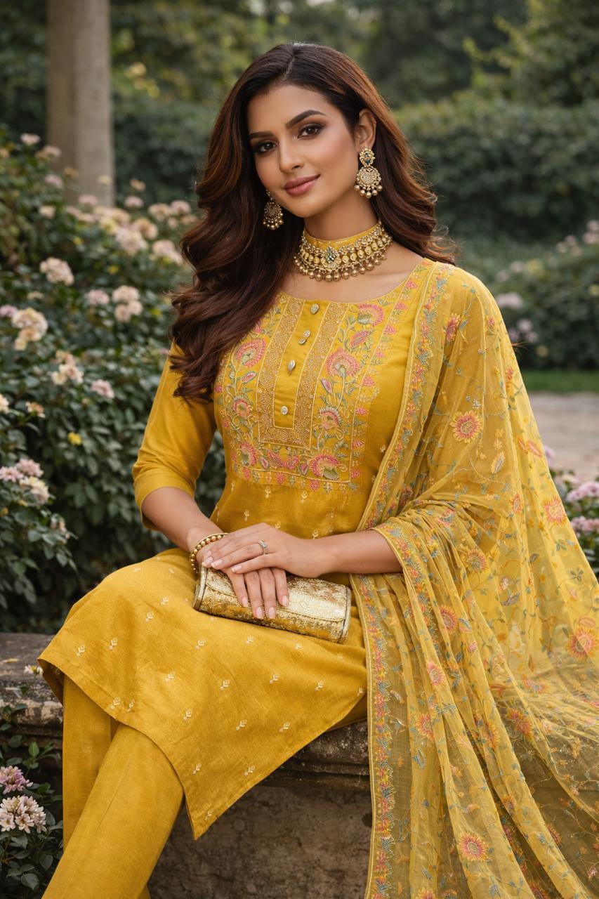 Radiant Floral Suit set