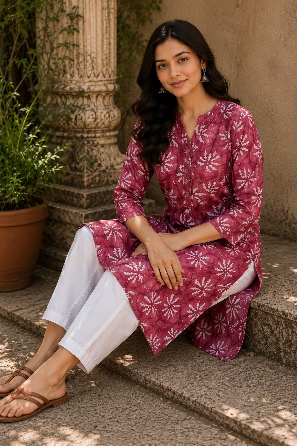 Leher Cotton Kurti