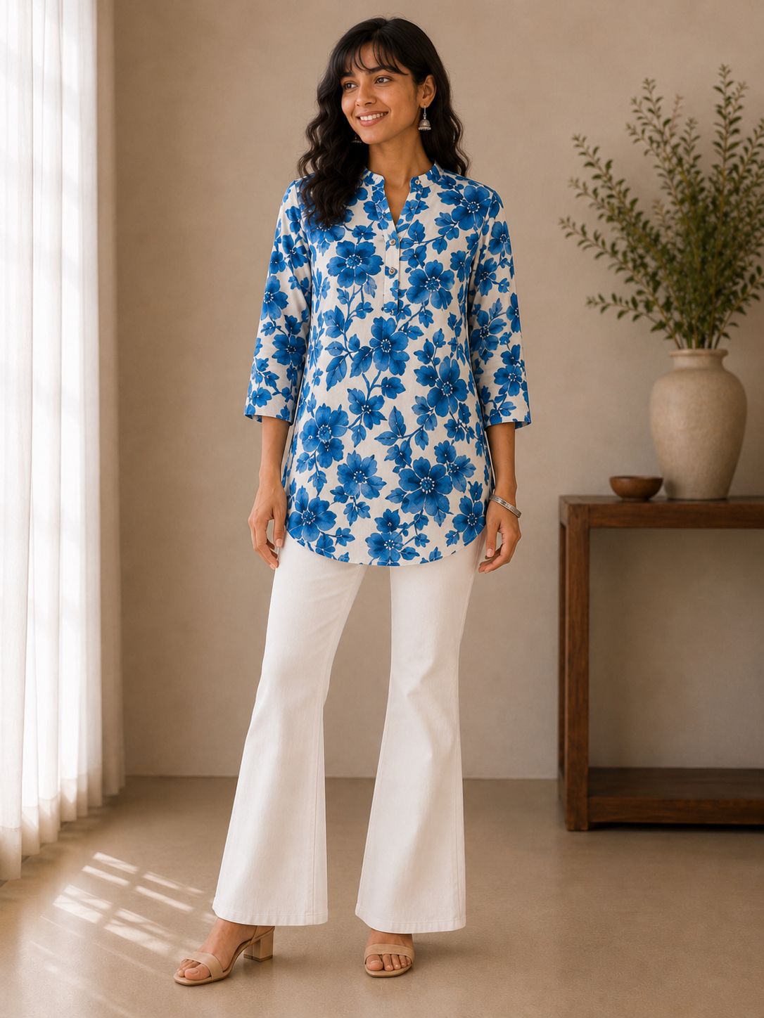 Neelam Printed Cotton Kurti