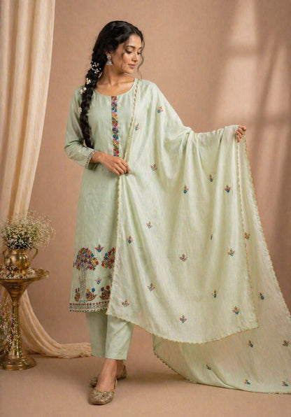 Mint Petal festive Suit Set
