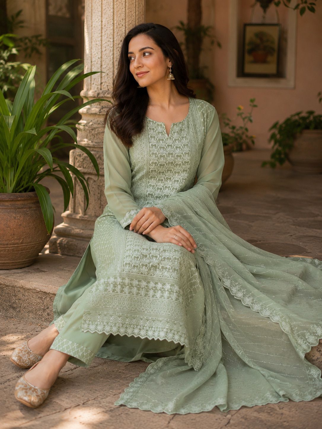 Shabnam Embroidered Suit Set