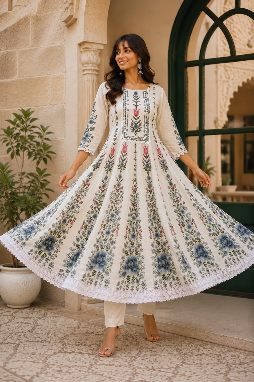 Adaa Anarkali Suit Set