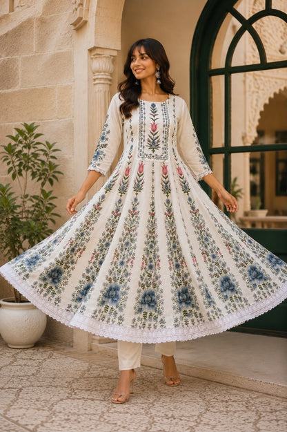Adaa Anarkali Suit Set