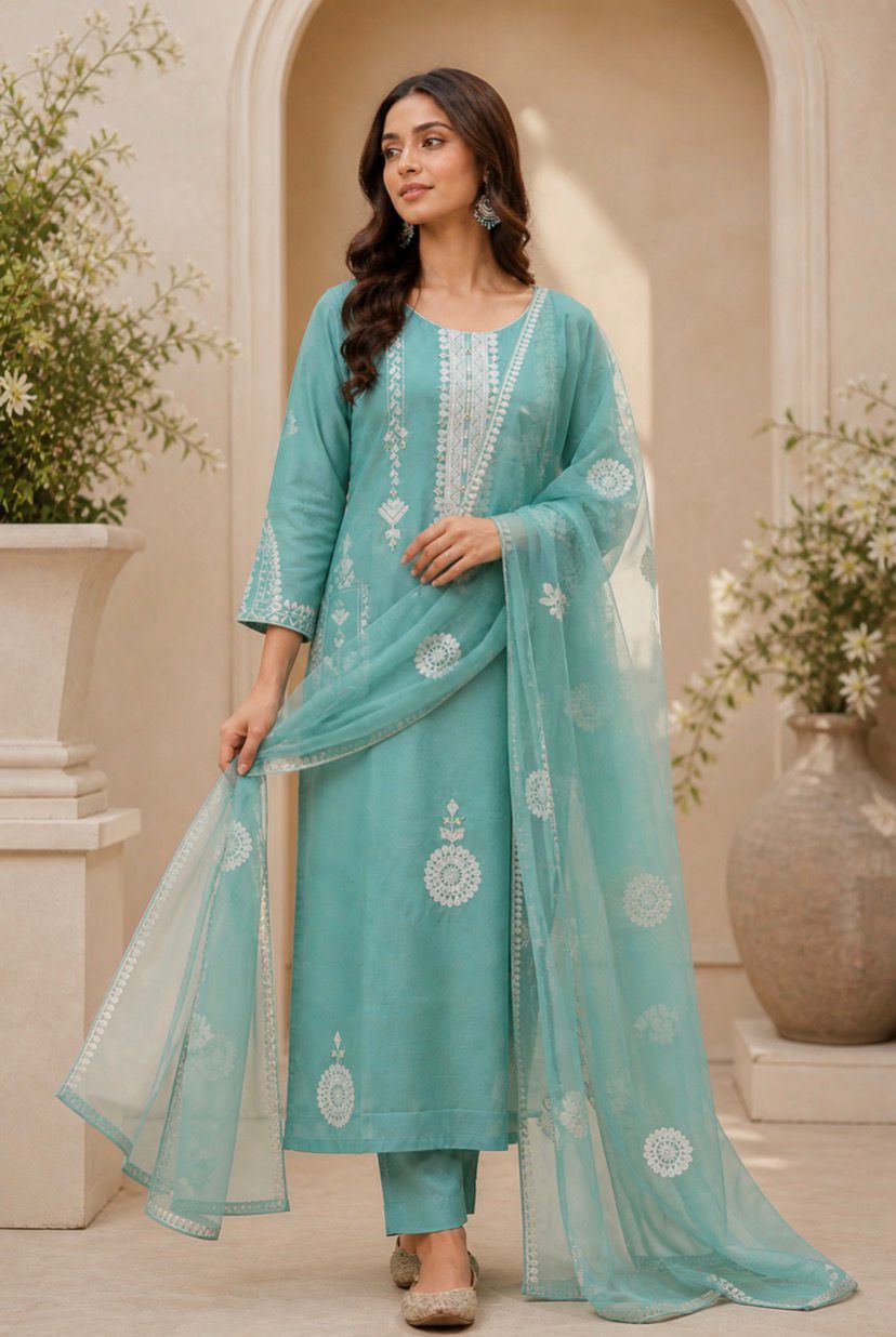 Meher Mint Suit Set
