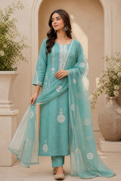 Meher Mint Suit Set