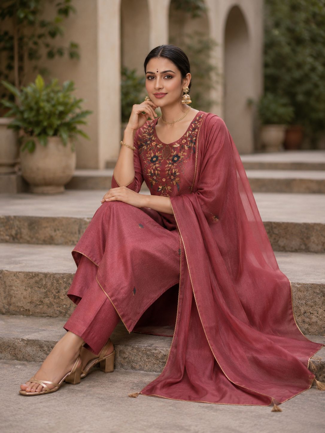 Rustic Rose Suit Set
