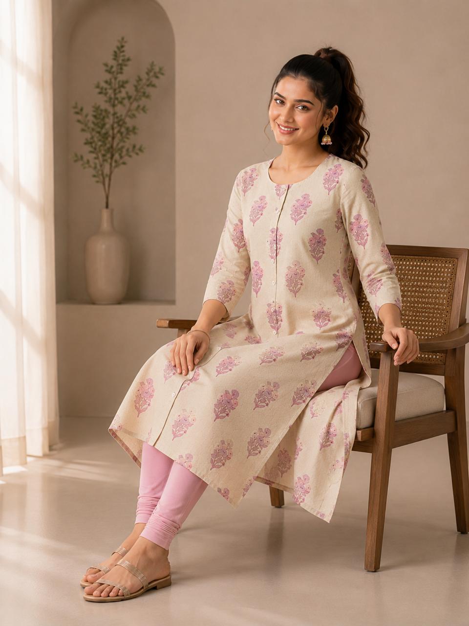Floral Day Kurti