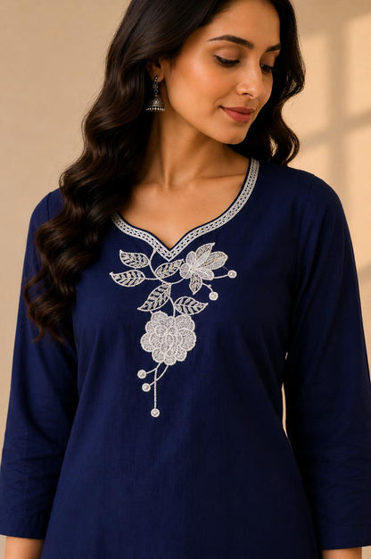 Navy Blue Suit Set