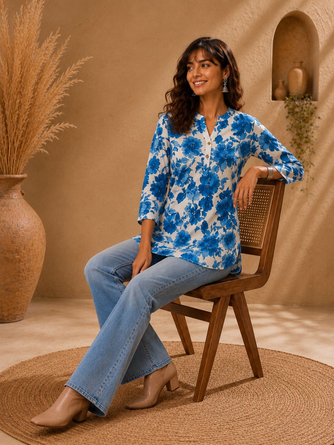Neelam Printed Cotton Kurti