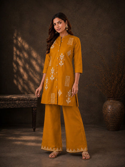 Mustard Muse Cotton Co-ord Set