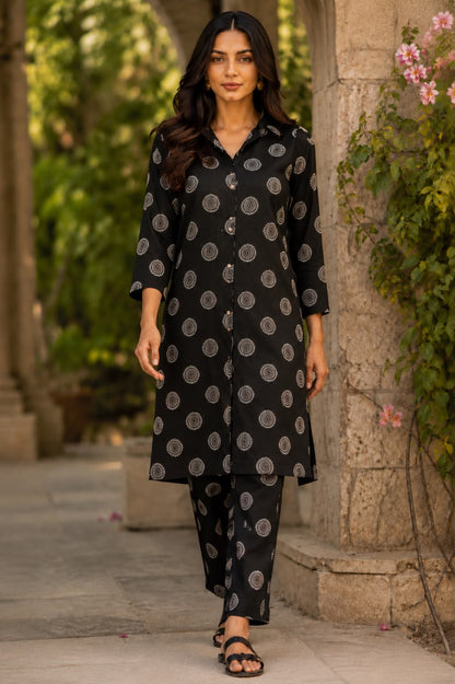 Noir Buta Cotton Co-ord Set