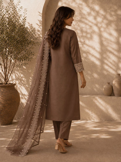 Dastoor Embroidered Suit Set