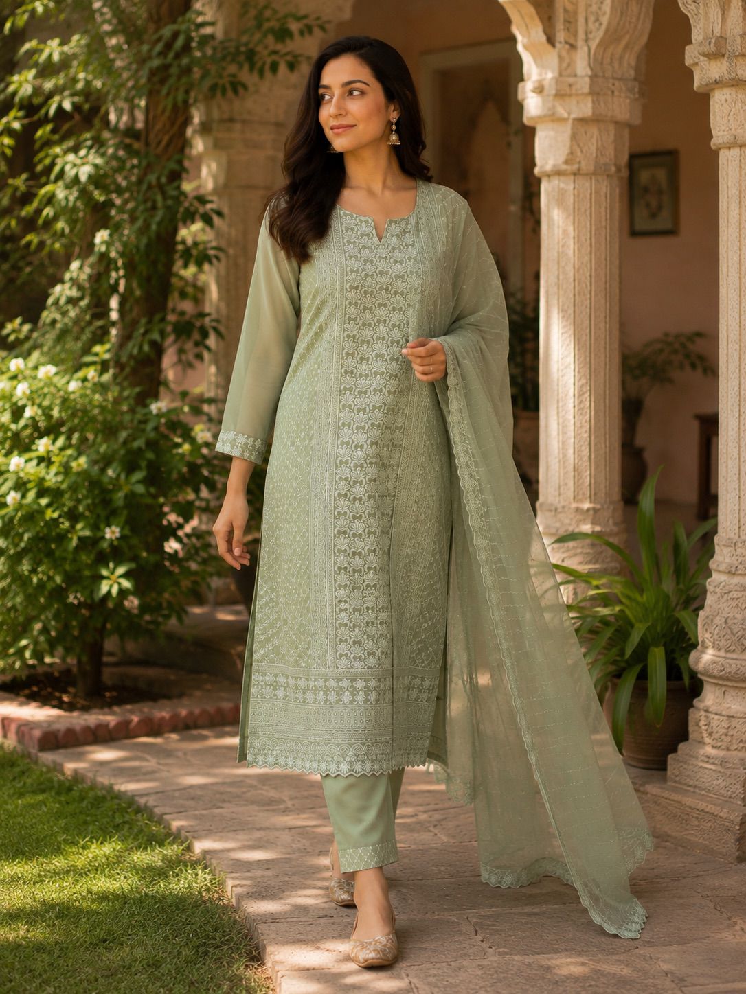 Shabnam Embroidered Suit Set