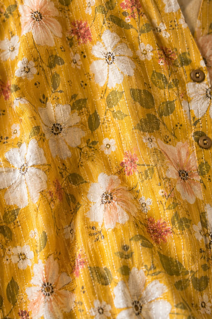 Kantha Bloom Cotton Kurti
