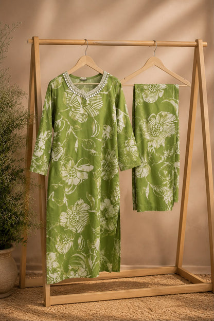 Green Floral Co-ord Set