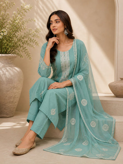 Meher Mint Suit Set