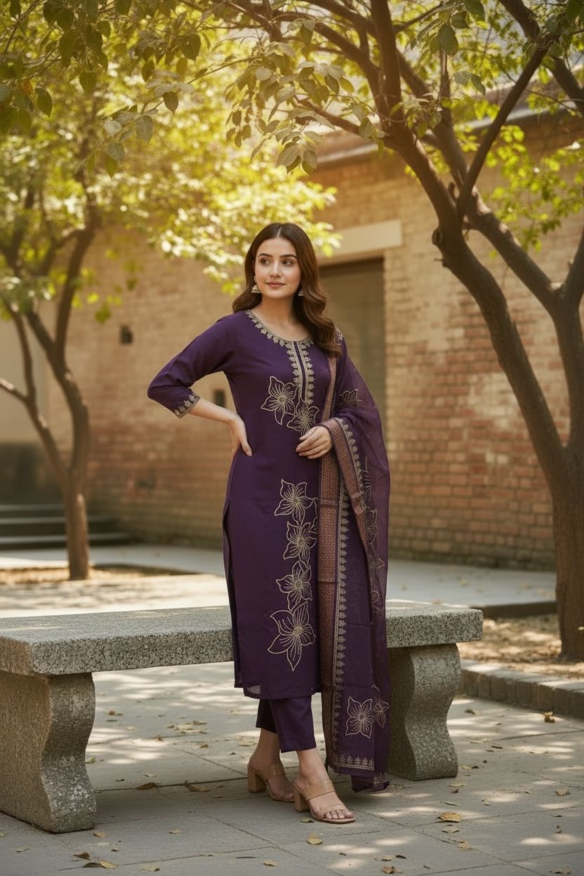 Regal Violet Suit Set