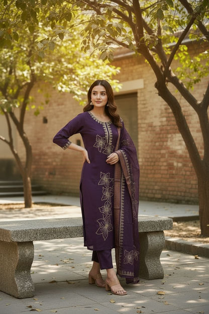 Regal Violet Suit Set