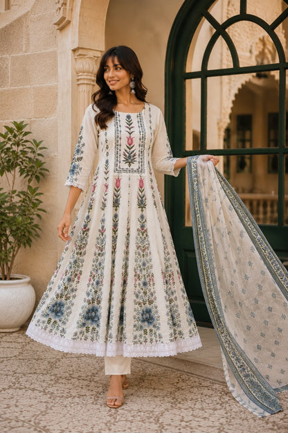 Adaa Anarkali Suit Set