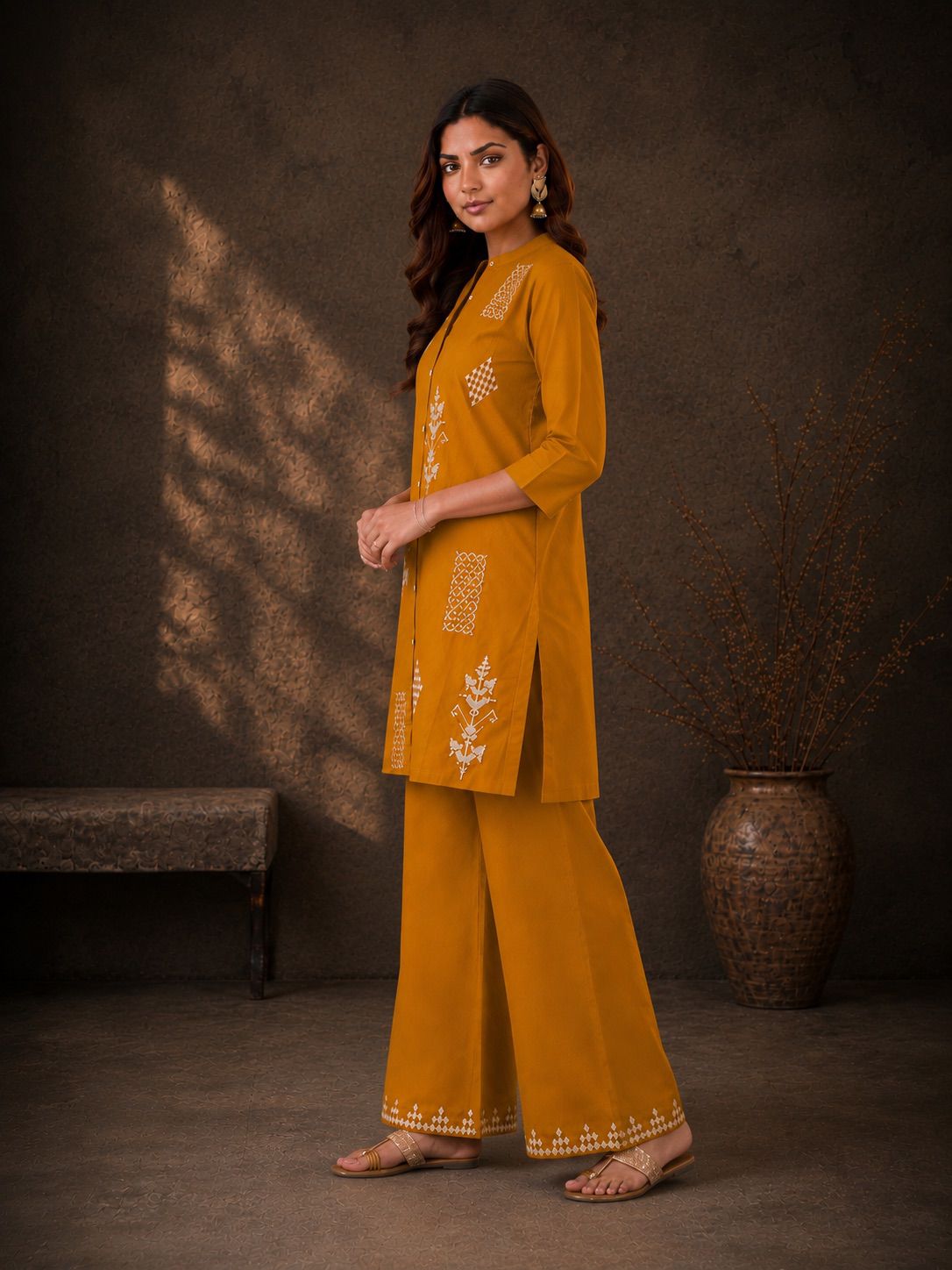 Mustard Muse Cotton Co-ord Set