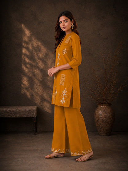 Mustard Muse Cotton Co-ord Set