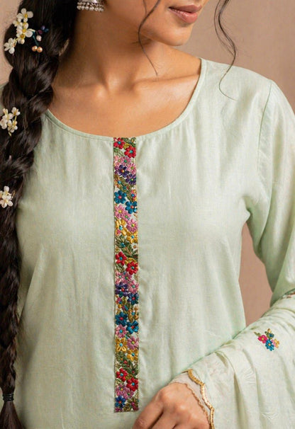 Mint Petal festive Suit Set