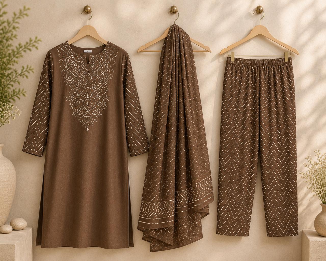 Rangrez Bandhani Suit Set