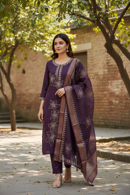 Regal Violet Suit Set