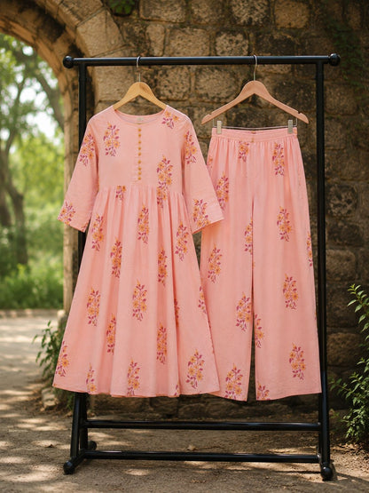 Soft Pink Floral Co-ord Set