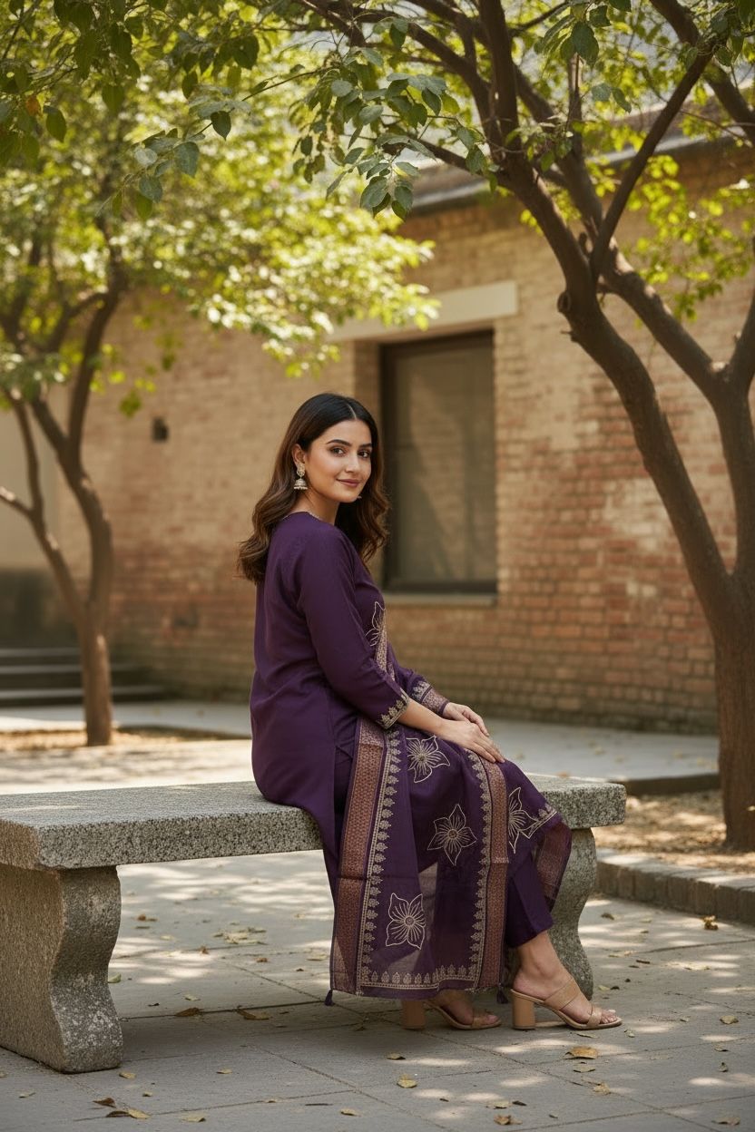 Regal Violet Suit Set