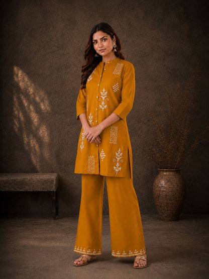 Mustard Muse Cotton Co-ord Set
