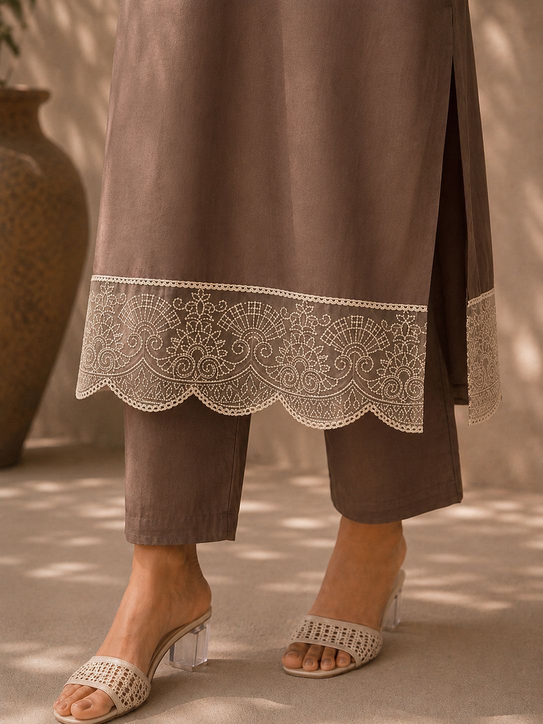 Dastoor Embroidered Suit Set