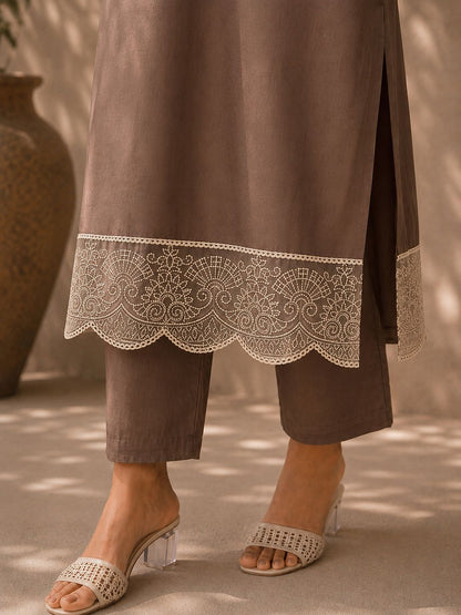 Dastoor Embroidered Suit Set